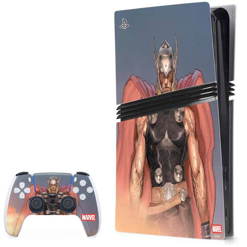 Marvel Thor God of Asgard PS5 Pro Bundle Skin