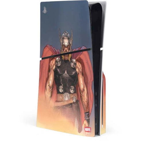 Marvel Thor God of Asgard PS5 Slim Disk Console Skin
