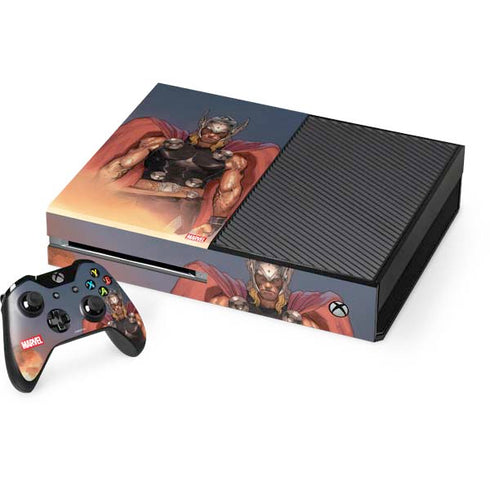 Marvel Thor God of Asgard Xbox One Console and Controller Bundle Skin