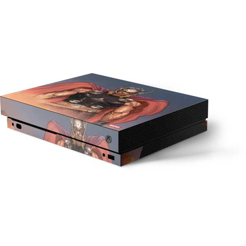 Marvel Thor God of Asgard Xbox One X Console Skin