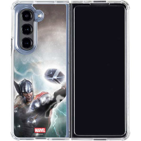Marvel Thor Mighty Thor Galaxy Z Fold5 5G Clear Case