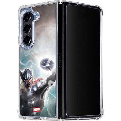 Marvel Thor Mighty Thor Galaxy Z Fold5 5G Clear Case
