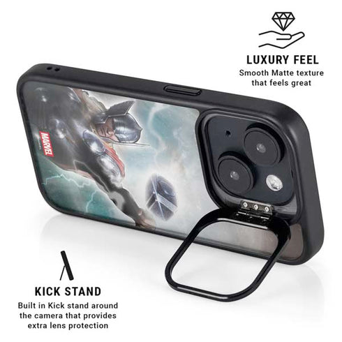 Marvel Thor Mighty Thor iPhone 15 Plus Kickstand Case