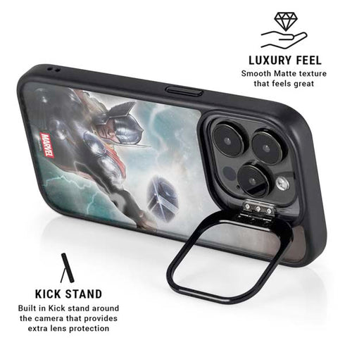 Marvel Thor Mighty Thor iPhone 15 Pro Kickstand Case