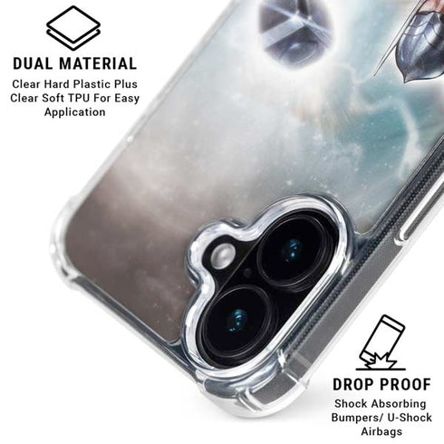 Marvel Thor Mighty Thor iPhone 16 Plus Clear Case