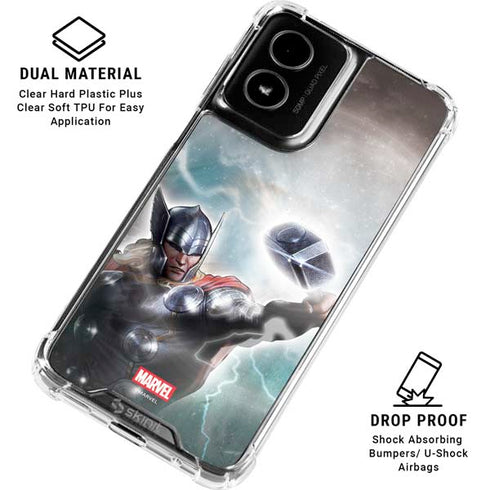 Marvel Thor Mighty Thor Moto G Power 5G (2024) Clear Case