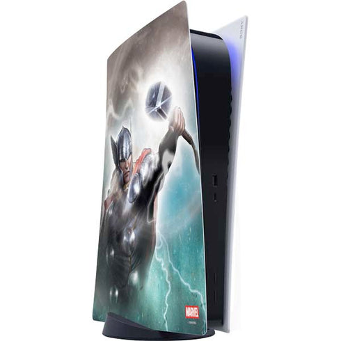 Marvel Thor Mighty Thor PS5 Digital Edition Console Skin