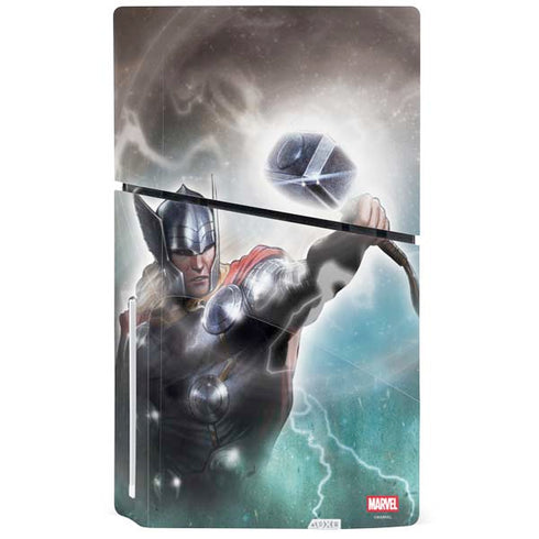 Marvel Thor Mighty Thor PS5 Slim Disk Bundle Skin