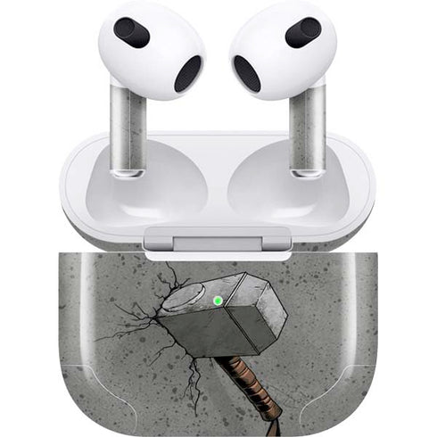 Marvel Thor Thor’s Hammer Mjolnir Apple AirPods (3rd Gen 2021) Skin
