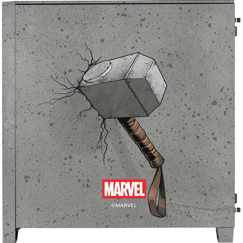 Marvel Thor Thor’s Hammer Mjolnir Corsair 4000D Tempered Glass Mid-Tower ATX Case Skin