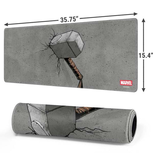 Marvel Thor Thor’s Hammer Mjolnir Gaming Mouse Pad