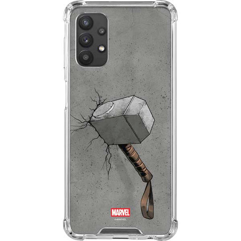 Marvel Thor Thor’s Hammer Mjolnir Galaxy A32 5G Clear Case