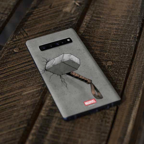 Marvel Thor Thor’s Hammer Mjolnir Galaxy S10 Plus Skin