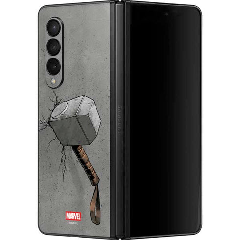 Marvel Thor Thor’s Hammer Mjolnir Galaxy Z Fold3 5G Skin