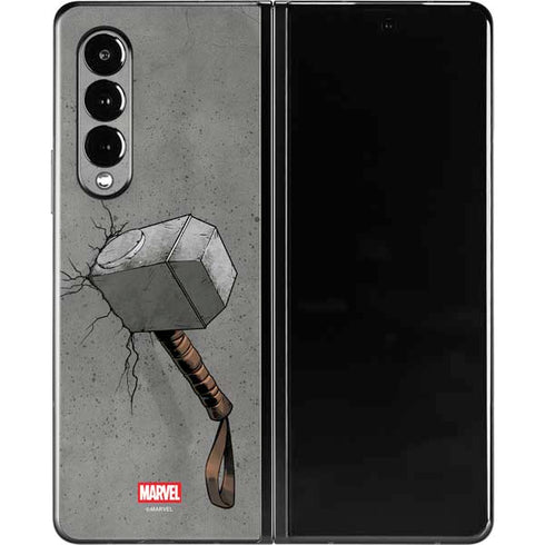 Marvel Thor Thor’s Hammer Mjolnir Galaxy Z Fold3 5G Skin