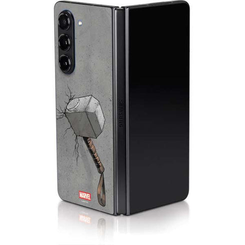 Marvel Thor Thor’s Hammer Mjolnir Galaxy Z Fold5 5G Skin