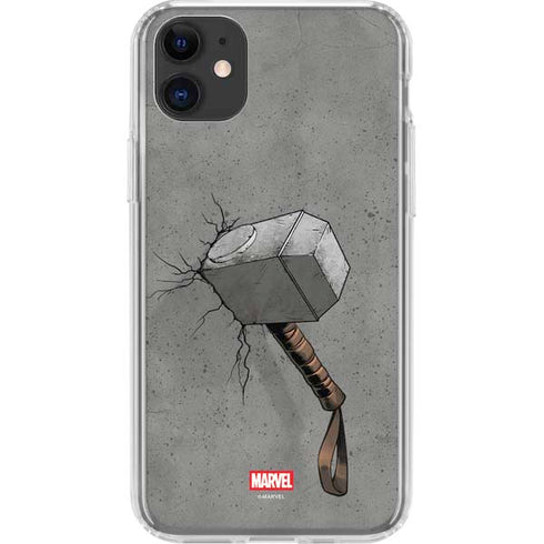 Marvel Thor Thor’s Hammer Mjolnir iPhone 11 Clear Case