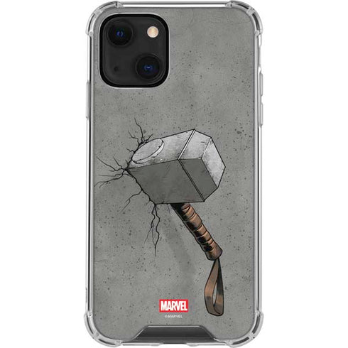 Marvel Thor Thor’s Hammer Mjolnir iPhone 13 Mini Clear Case
