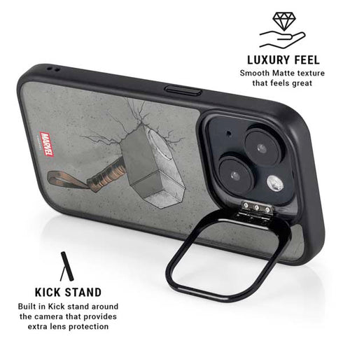 Marvel Thor Thor’s Hammer Mjolnir iPhone 14 Kickstand Case