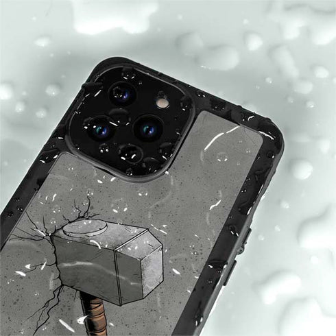 Marvel Thor Thor’s Hammer Mjolnir iPhone 14 Pro Max Waterproof Case