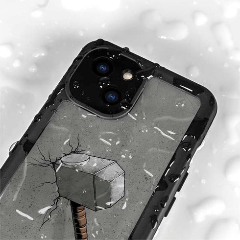 Marvel Thor Thor’s Hammer Mjolnir iPhone 15 Plus Waterproof Case