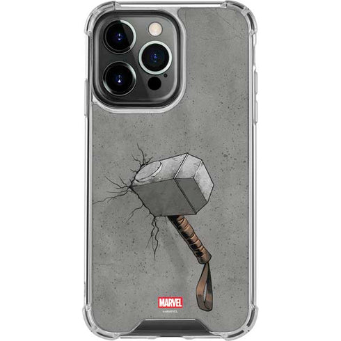 Marvel Thor Thor’s Hammer Mjolnir iPhone 15 Pro Clear Case
