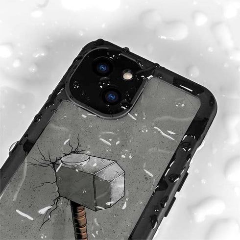 Marvel Thor Thor’s Hammer Mjolnir iPhone 15 Waterproof Case