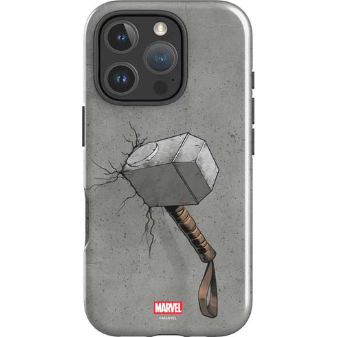 Marvel Thor Thor’s Hammer Mjolnir iPhone 16 Pro Impact Case