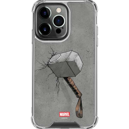Marvel Thor Thor’s Hammer Mjolnir iPhone 16 Pro Max Clear Case