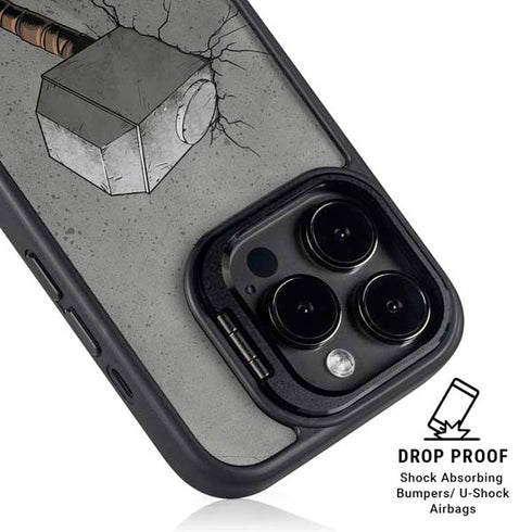 Marvel Thor Thor’s Hammer Mjolnir iPhone 16 Pro Max Kickstand Case
