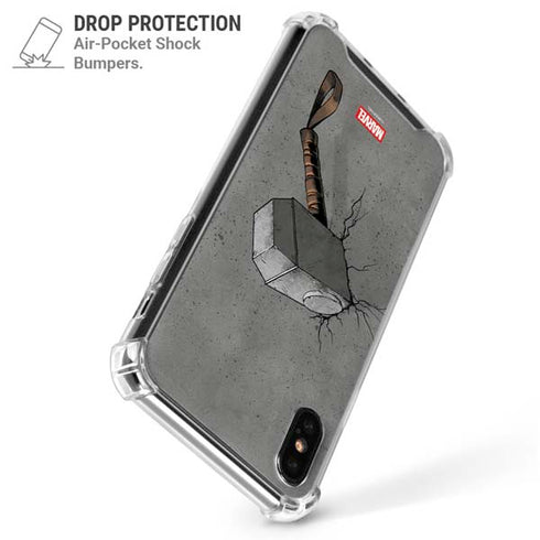 Marvel Thor Thor’s Hammer Mjolnir iPhone X/XS Clear Case