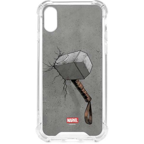 Marvel Thor Thor’s Hammer Mjolnir iPhone XS Clear Case