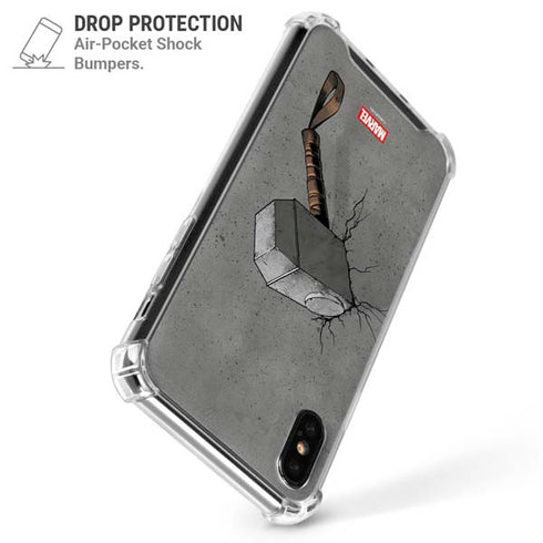 Marvel Thor Thor’s Hammer Mjolnir iPhone XS Max Clear Case