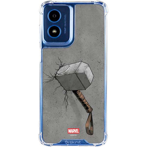 Marvel Thor Thors Hammer Mjolnir Moto G Play 4G (2024) Clear Case
