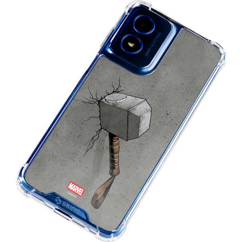 Marvel Thor Thors Hammer Mjolnir Moto G Play 4G (2024) Clear Case