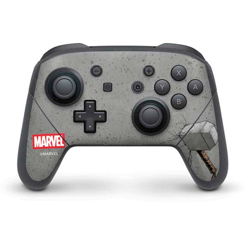 Marvel Thor Thor’s Hammer Mjolnir Nintendo Switch Pro Controller Skin