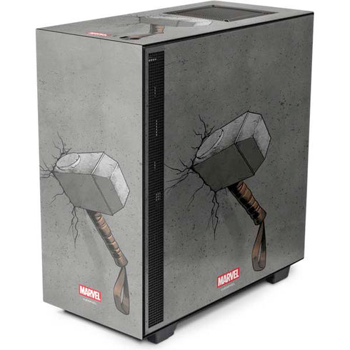 Marvel Thor Thor’s Hammer Mjolnir NZXT H510 Compact ATX Mid-Tower Case Skin