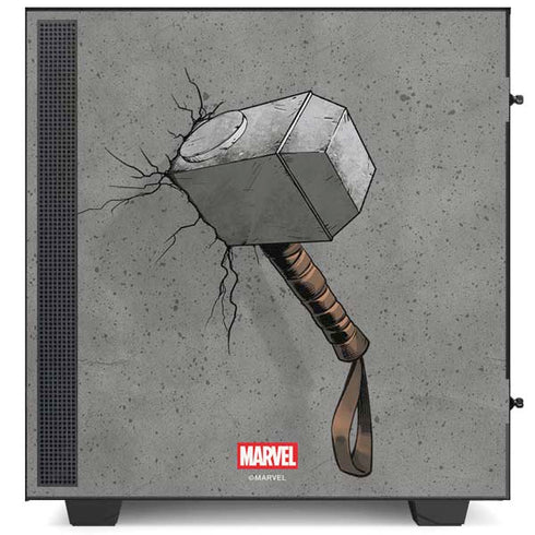 Marvel Thor Thor’s Hammer Mjolnir NZXT H510 Compact ATX Mid-Tower Case Skin