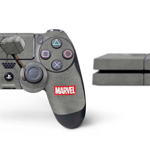 Marvel Thor Thor’s Hammer Mjolnir PS4 Console and Controller Bundle Skin