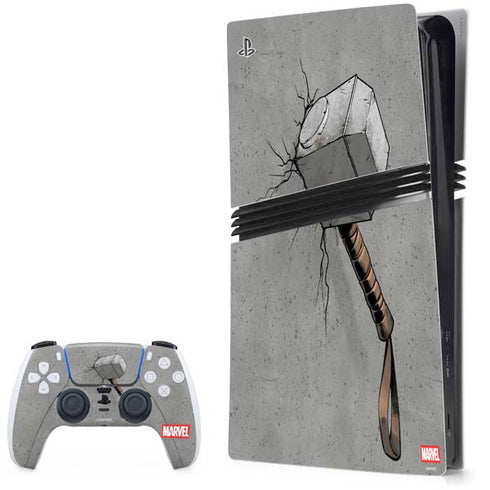 Marvel Thor Thor’s Hammer Mjolnir PS5 Pro Bundle Skin