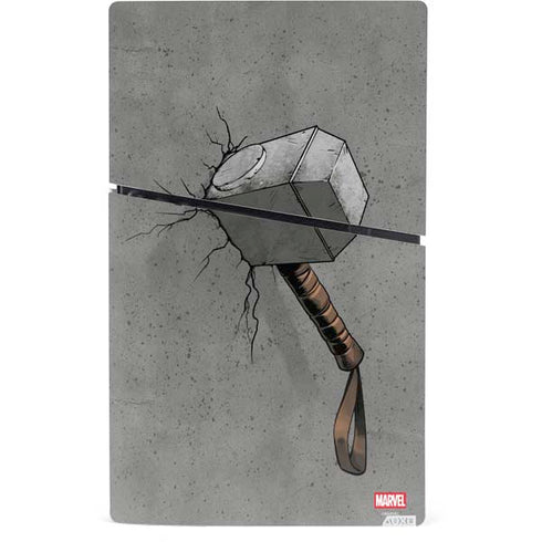 Marvel Thor Thor’s Hammer Mjolnir PS5 Slim Digital Edition Console Skin