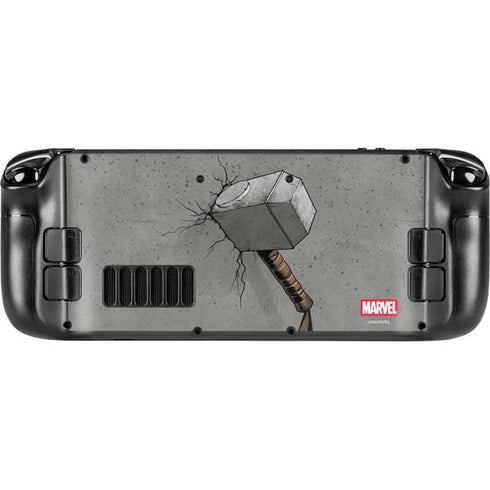 Marvel Thor Thor’s Hammer Mjolnir Steam Deck Handheld Gaming Computer OLED Skin