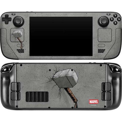 Marvel Thor Thor’s Hammer Mjolnir Steam Deck Handheld Gaming Computer Skin