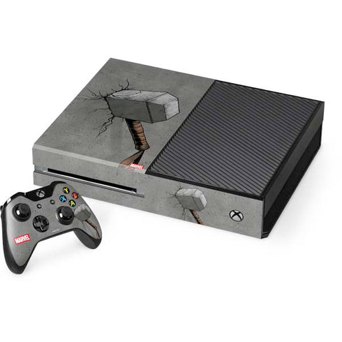 Marvel Thor Thor’s Hammer Mjolnir Xbox One Console and Controller Bundle Skin