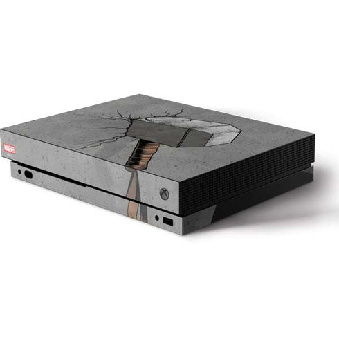 Marvel Thor Thor’s Hammer Mjolnir Xbox One X Console Skin