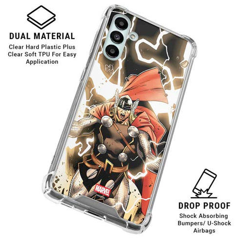 Marvel Thor Thor’s Lightning Galaxy A13 5G Clear Case
