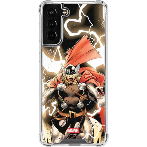 Marvel Thor Thor’s Lightning Galaxy S21 FE Clear Case