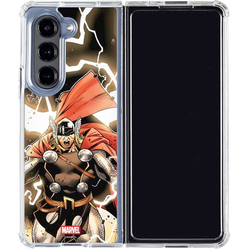 Marvel Thor Thor’s Lightning Galaxy Z Fold5 5G Clear Case