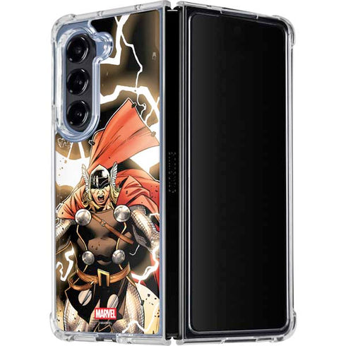 Marvel Thor Thor’s Lightning Galaxy Z Fold5 5G Clear Case