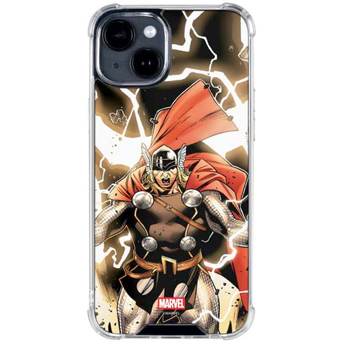Marvel Thor Thor’s Lightning iPhone 15 Plus Clear Case